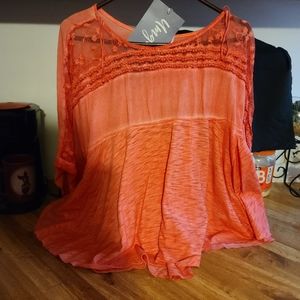 Brand New Orange Top - No size tag - Large